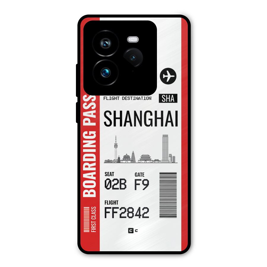 Shanghai Boarding Pass Metal Back Case for Realme GT 7 Pro