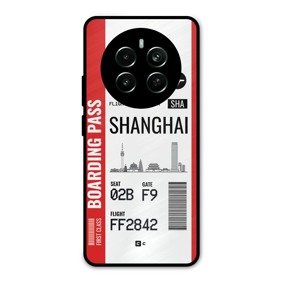 Shanghai Boarding Pass Metal Back Case for Realme Narzo 70 Pro