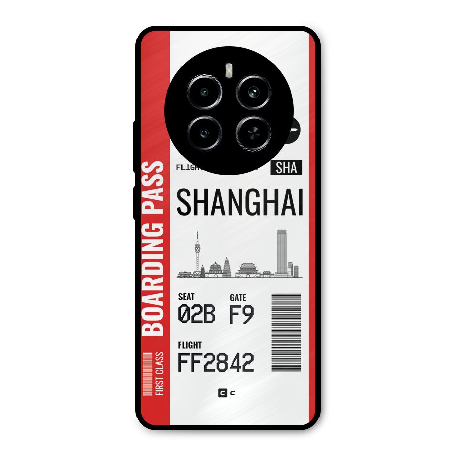 Shanghai Boarding Pass Metal Back Case for Realme P1