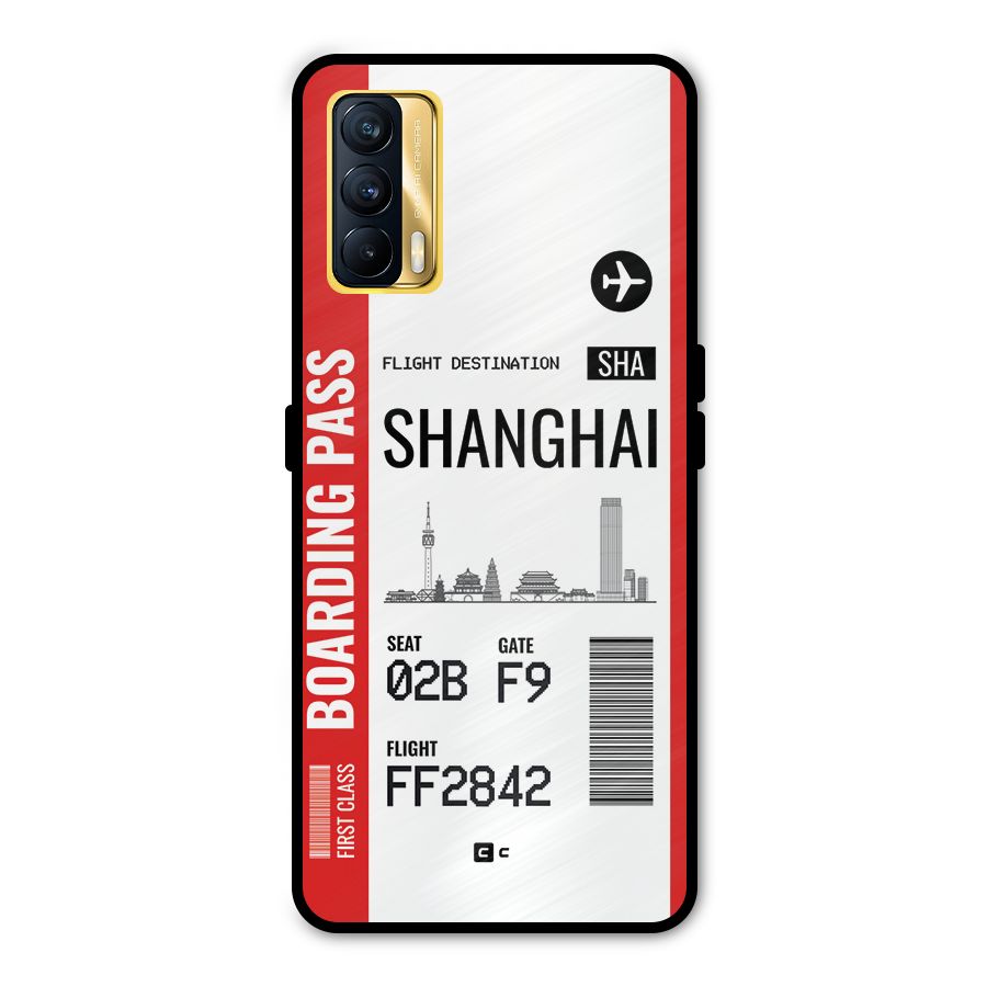 Shanghai Boarding Pass Metal Back Case for Realme X7