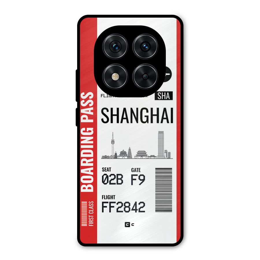 Shanghai Boarding Pass Metal Back Case for Redmi Note 14 Pro 5G