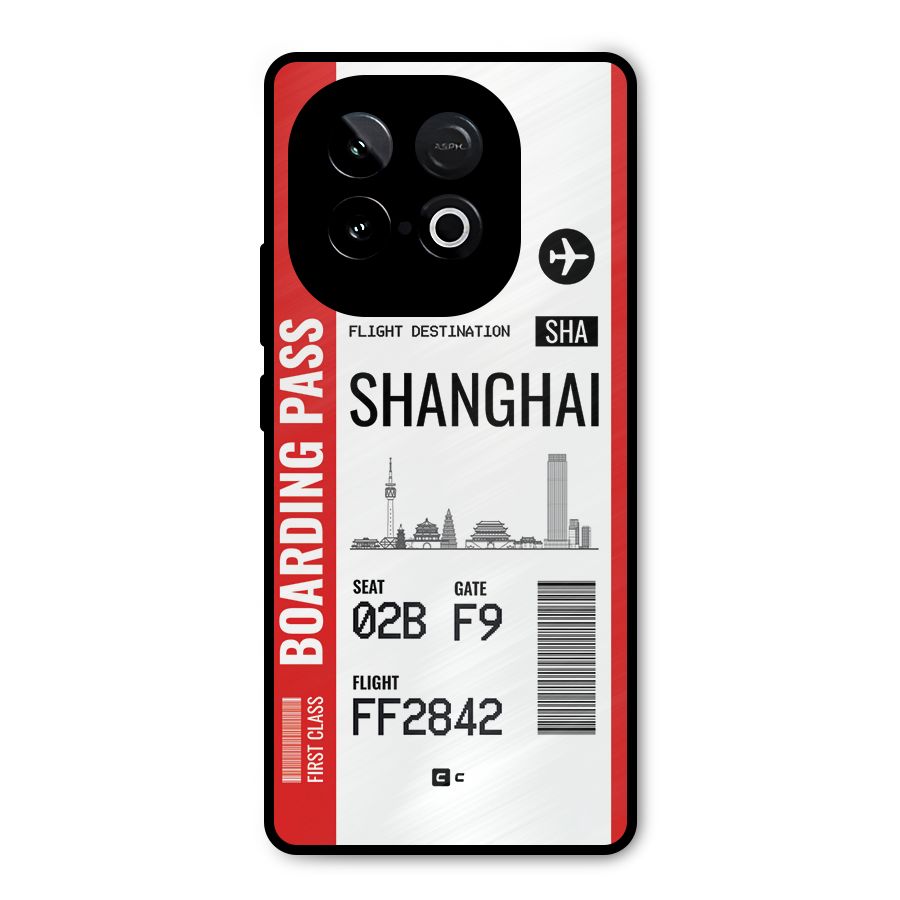 Shanghai Boarding Pass Metal Back Case for iQOO Neo 10
