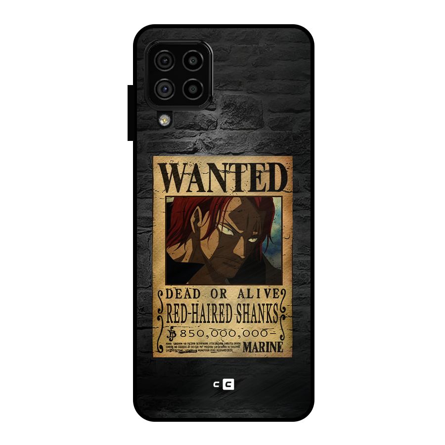 Shanks Wanted Metal Back Case for Galaxy A22 4G