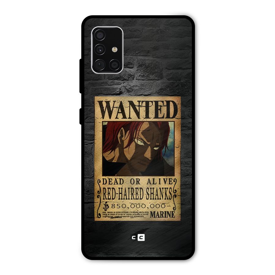 Shanks Wanted Metal Back Case for Galaxy A51