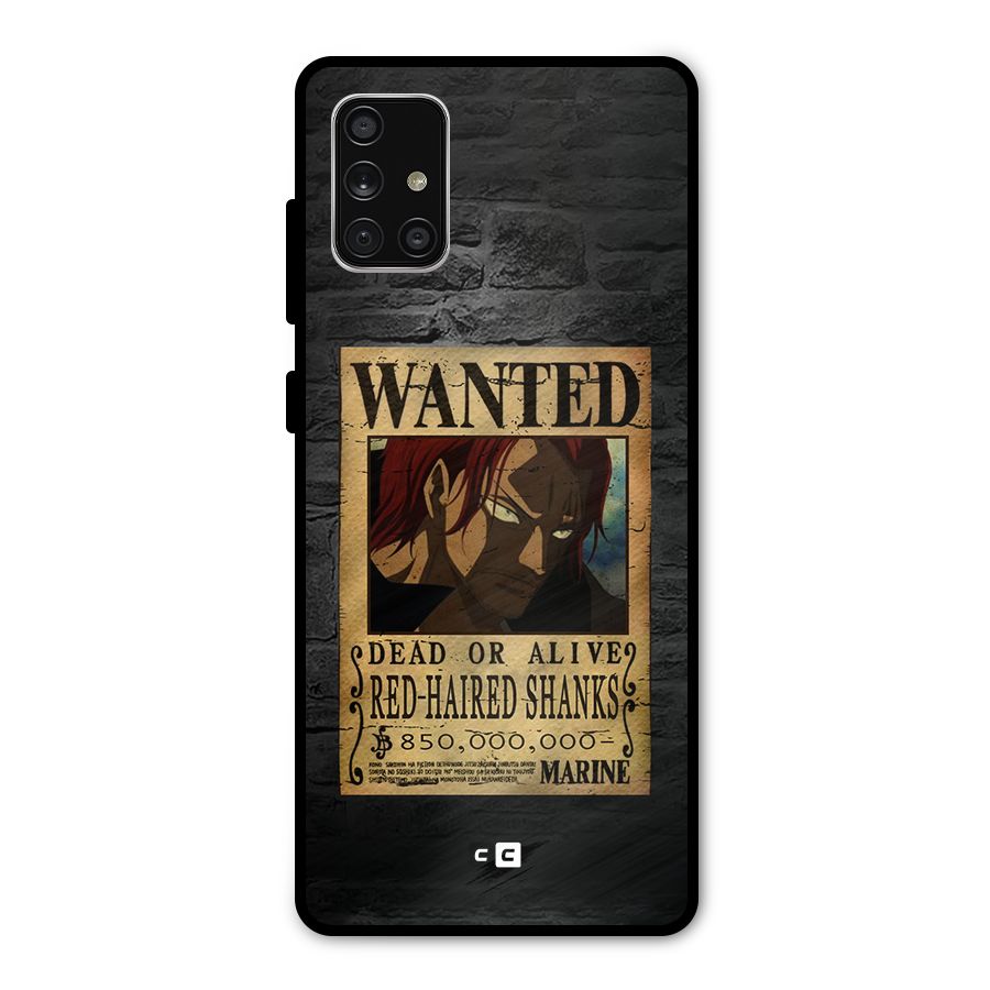 Shanks Wanted Metal Back Case for Galaxy A71