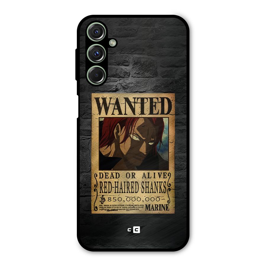 Shanks Wanted Metal Back Case for Galaxy F34