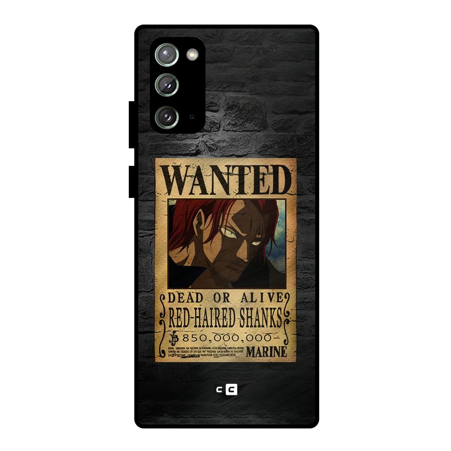 Shanks Wanted Metal Back Case for Galaxy Note 20