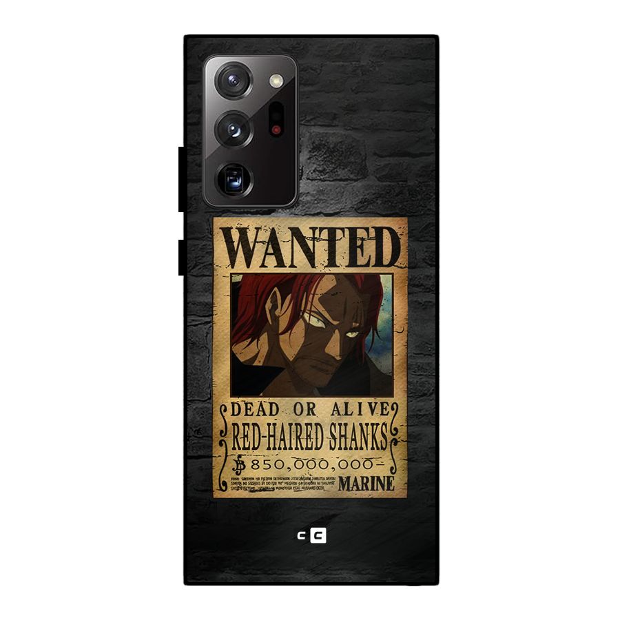 Shanks Wanted Metal Back Case for Galaxy Note 20 Ultra 5G