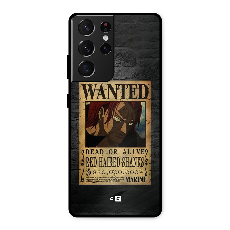 Shanks Wanted Metal Back Case for Galaxy S21 Ultra 5G