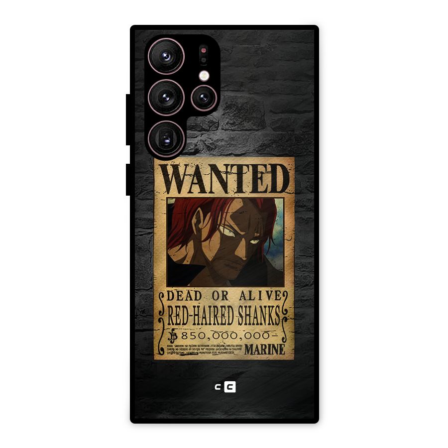 Shanks Wanted Metal Back Case for Galaxy S22 Ultra 5G