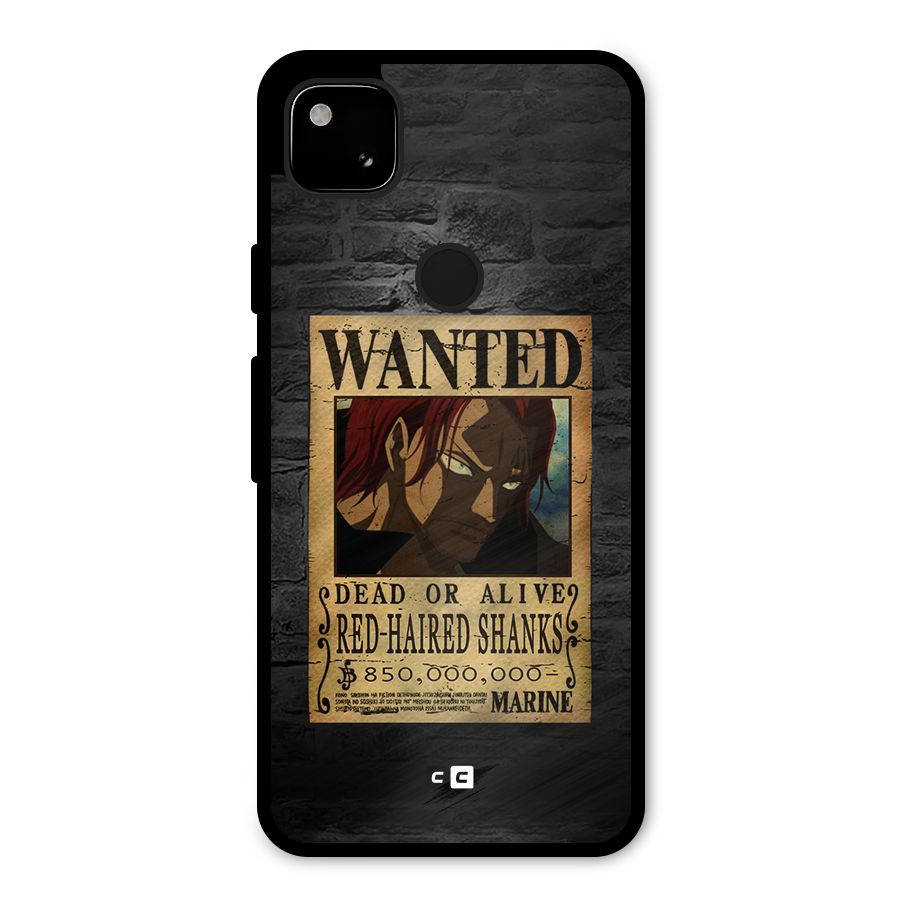 Shanks Wanted Metal Back Case for Google Pixel 4a
