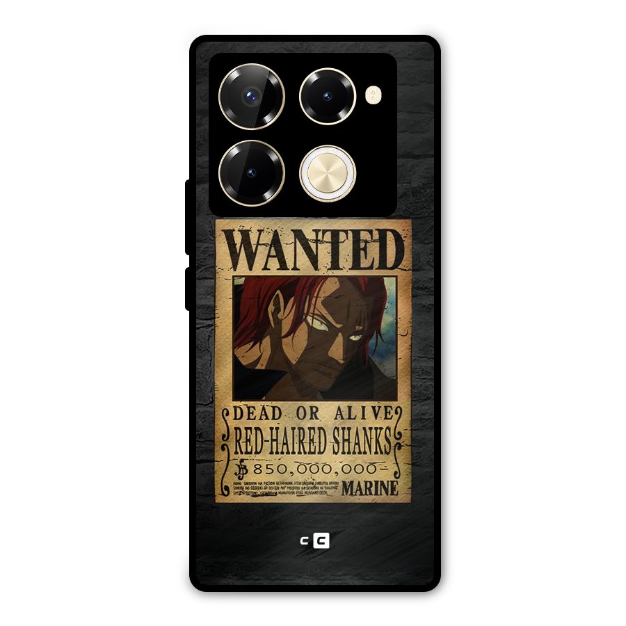 Shanks Wanted Metal Back Case for Infinix Note 40 Pro Plus