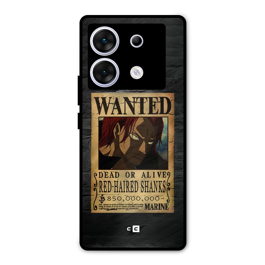 Shanks Wanted Metal Back Case for Infinix Zero 30 5G