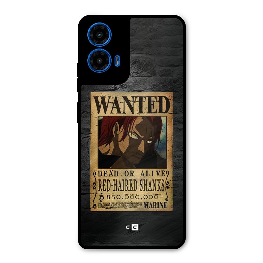 Shanks Wanted Metal Back Case for Moto G45