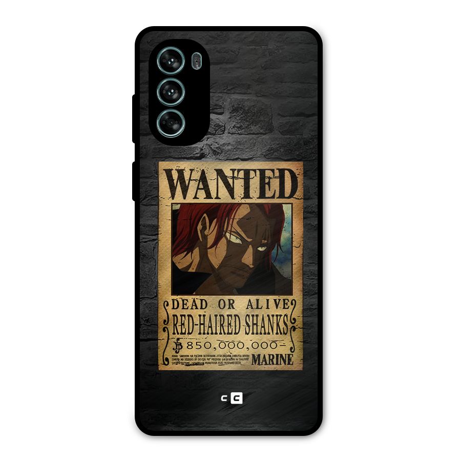 Shanks Wanted Metal Back Case for Moto G62