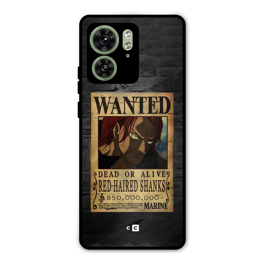 Shanks Wanted Metal Back Case for Motorola Edge 40 5G