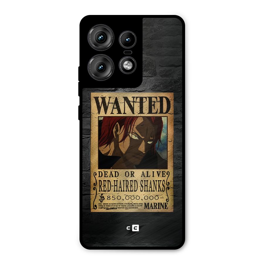 Shanks Wanted Metal Back Case for Motorola Edge 50 Pro