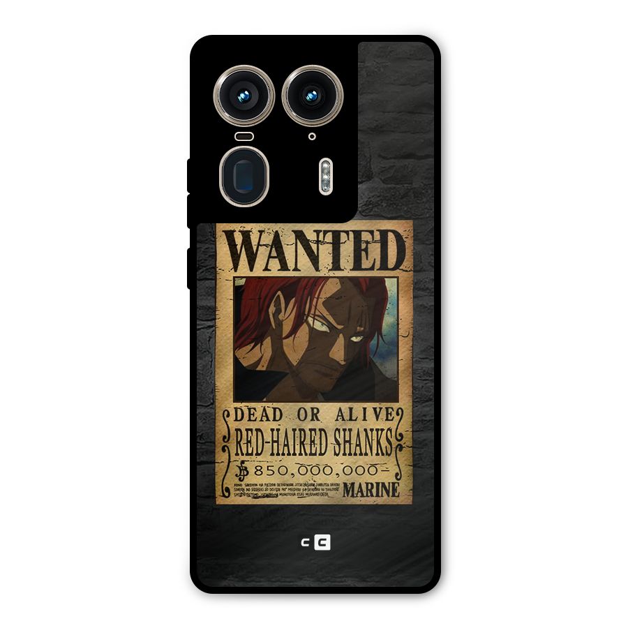 Shanks Wanted Metal Back Case for Motorola Edge 50 Ultra