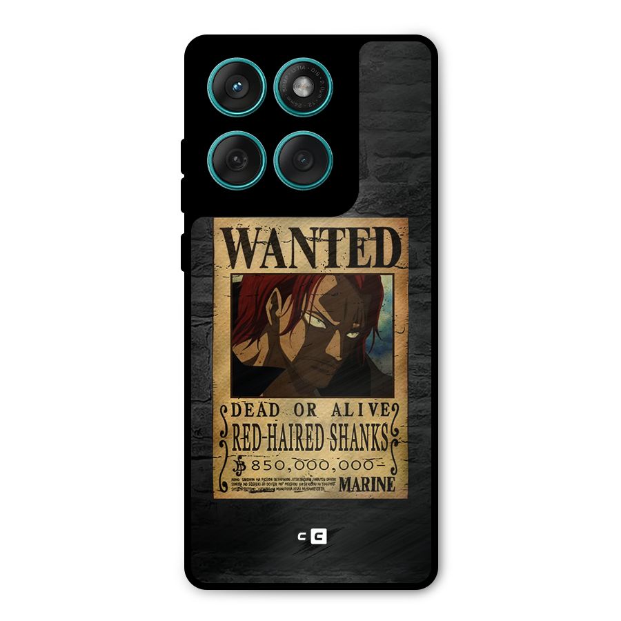 Shanks Wanted Metal Back Case for Motorola Edge 60