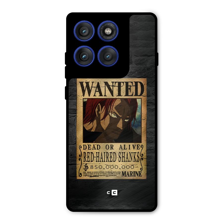 Shanks Wanted Metal Back Case for Motorola Edge 60 Pro