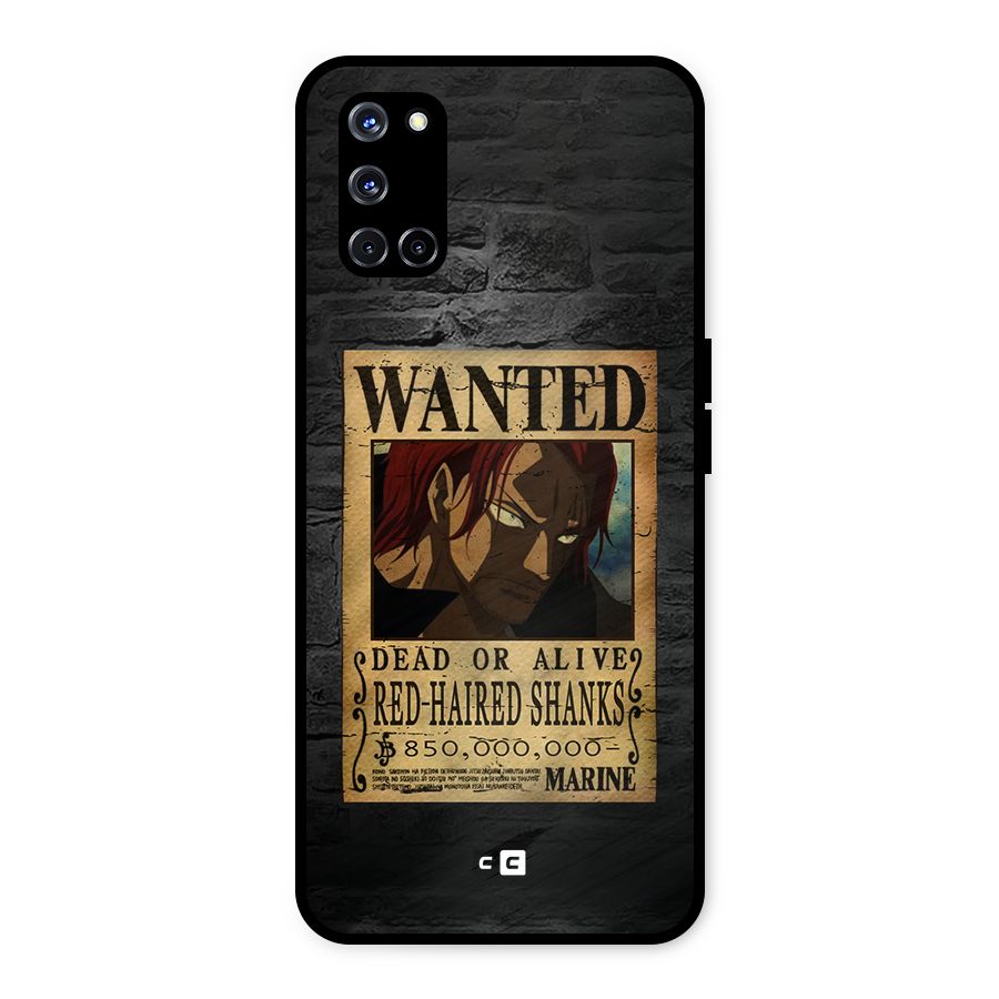 Shanks Wanted Metal Back Case for Oppo A52