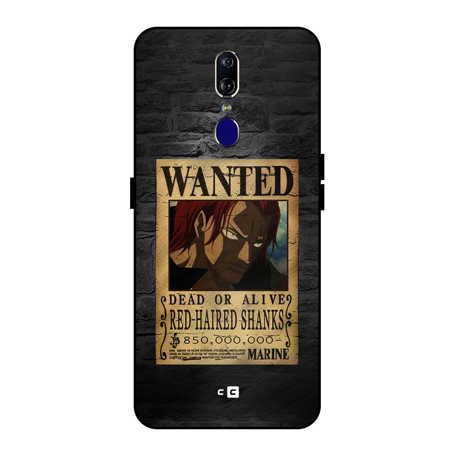 Shanks Wanted Metal Back Case for Oppo F11