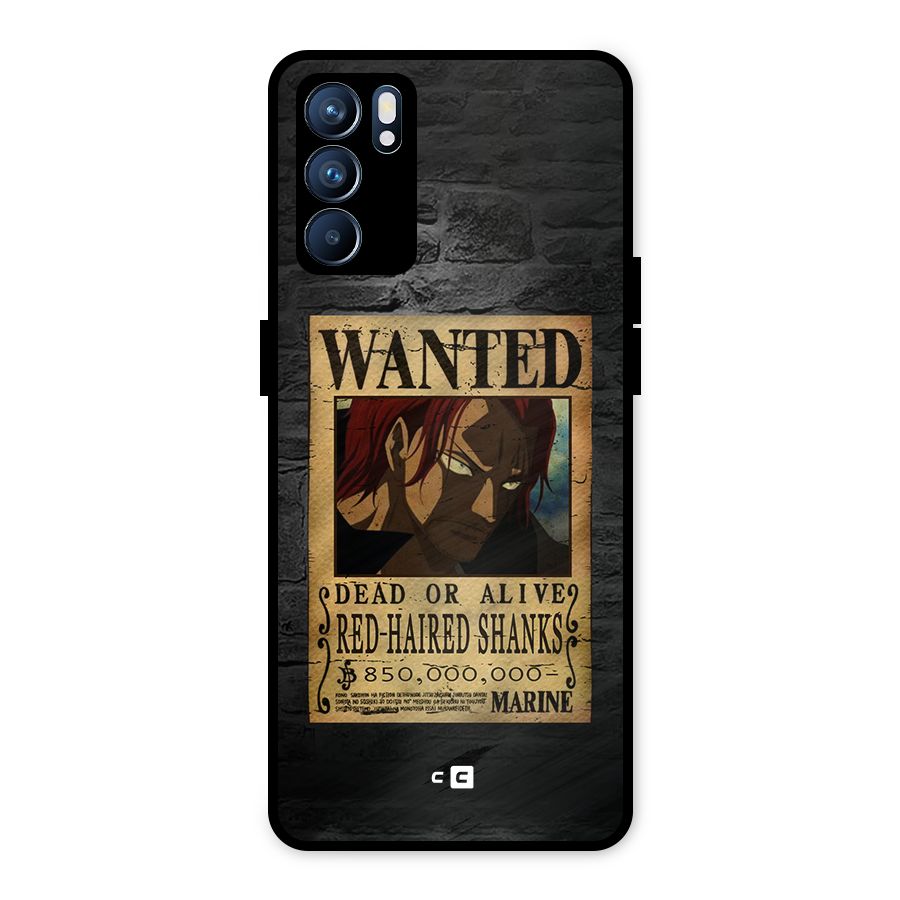 Shanks Wanted Metal Back Case for Oppo Reno6 5G