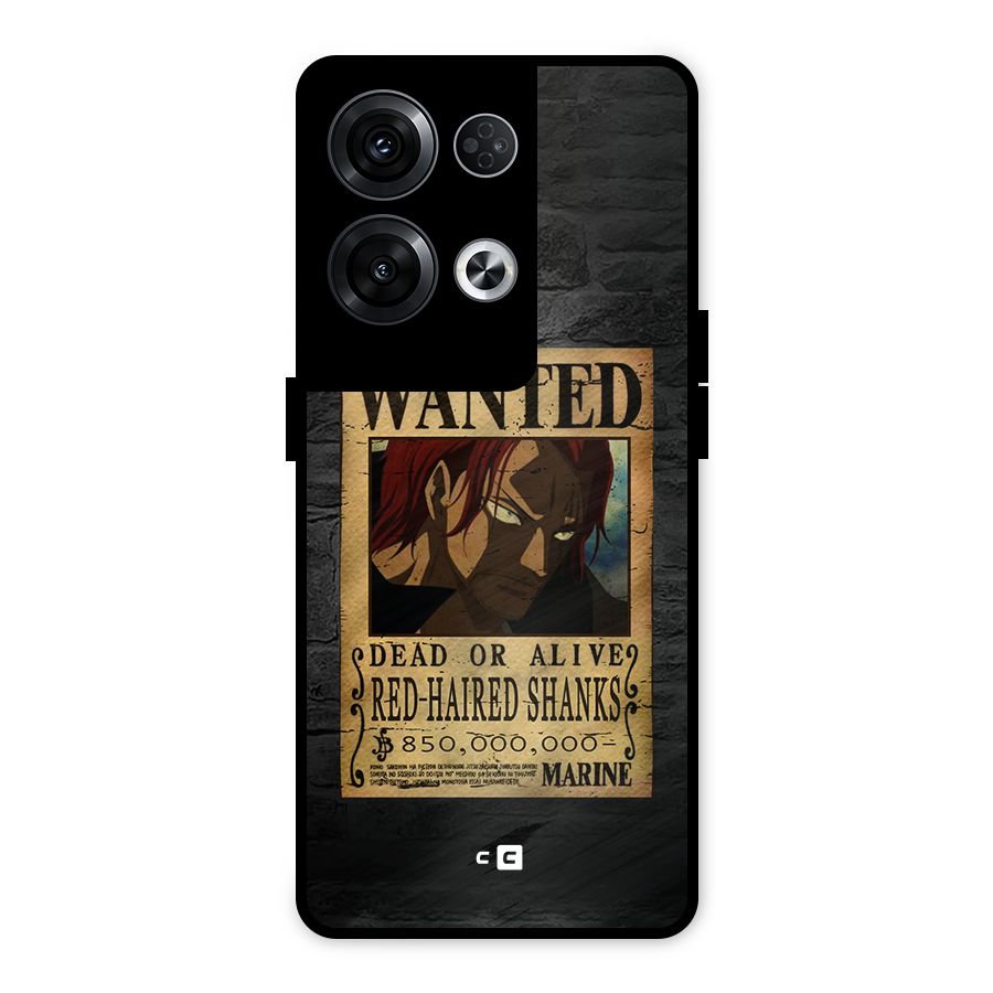 Shanks Wanted Metal Back Case for Oppo Reno8 Pro 5G