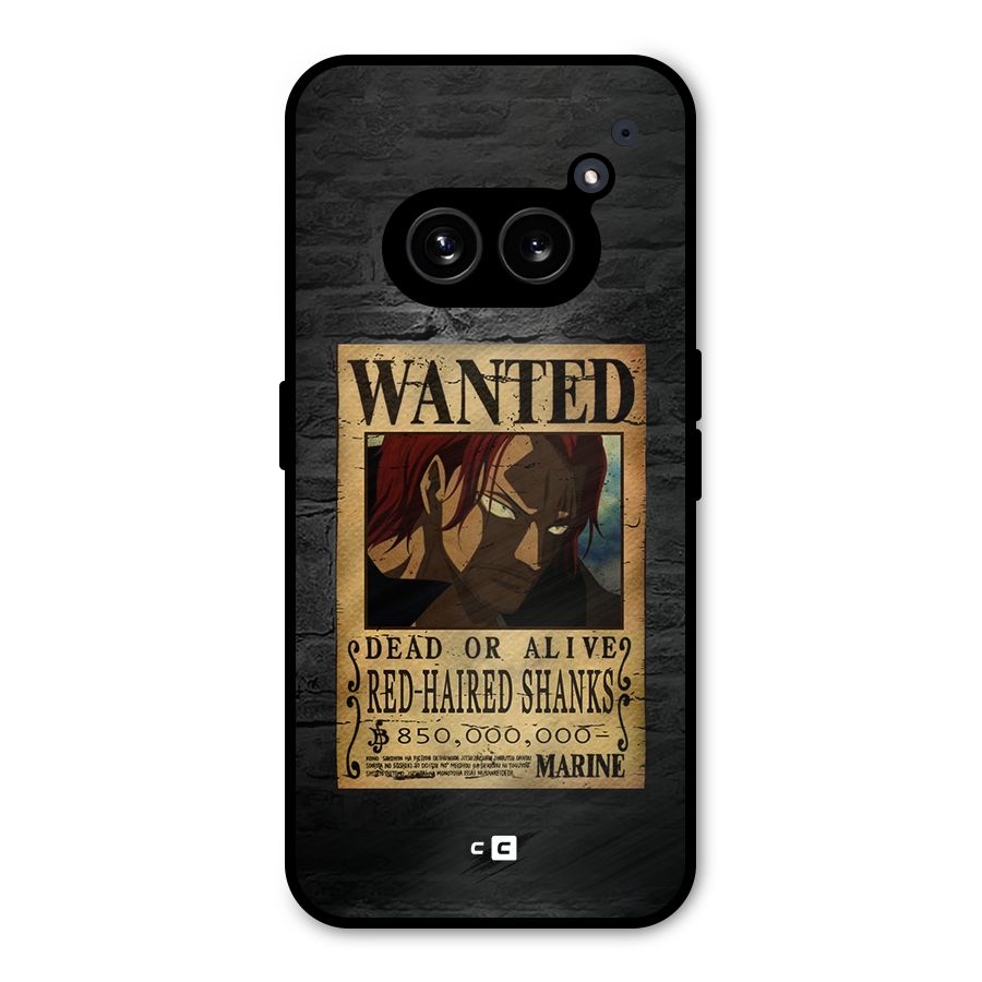 Shanks Wanted Metal Back Case for Nothing Phone 2a