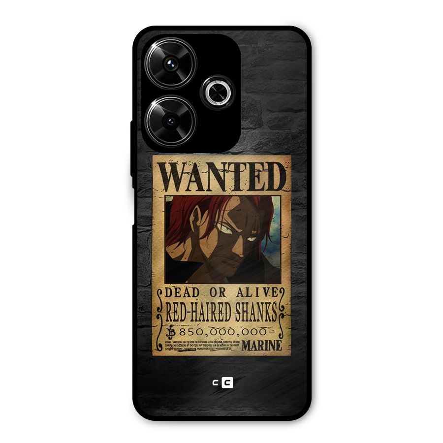 Shanks Wanted Metal Back Case for Poco M6 Plus