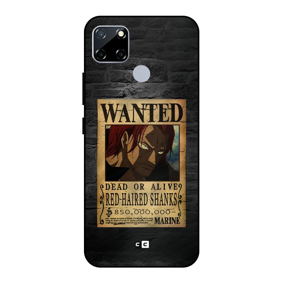 Shanks Wanted Metal Back Case for Realme Narzo 20