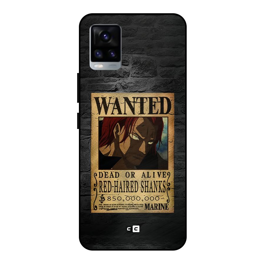 Shanks Wanted Metal Back Case for Vivo V20 2021