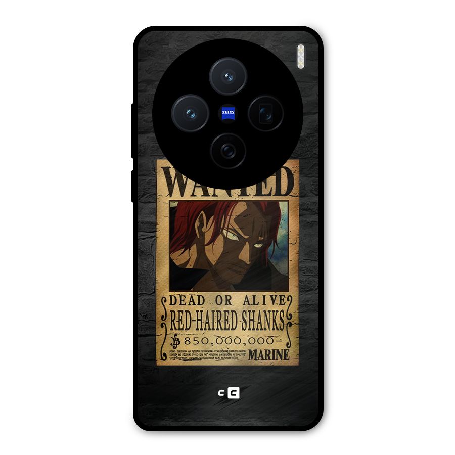 Shanks Wanted Metal Back Case for Vivo X200
