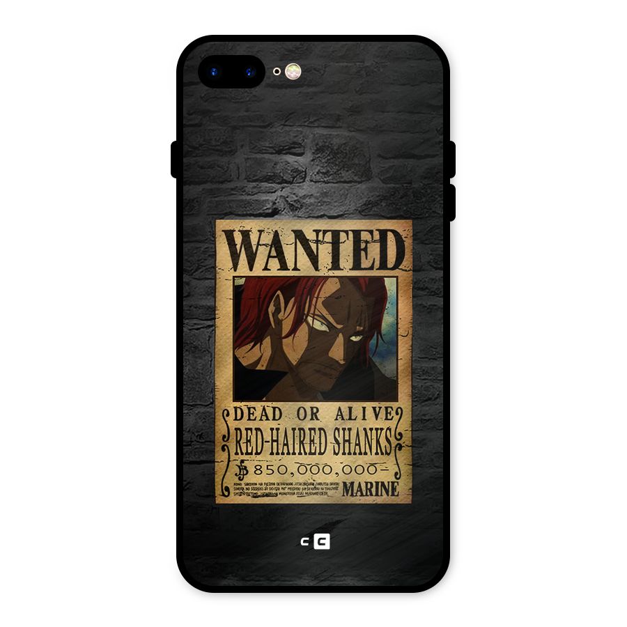Shanks Wanted Metal Back Case for iPhone 8 Plus