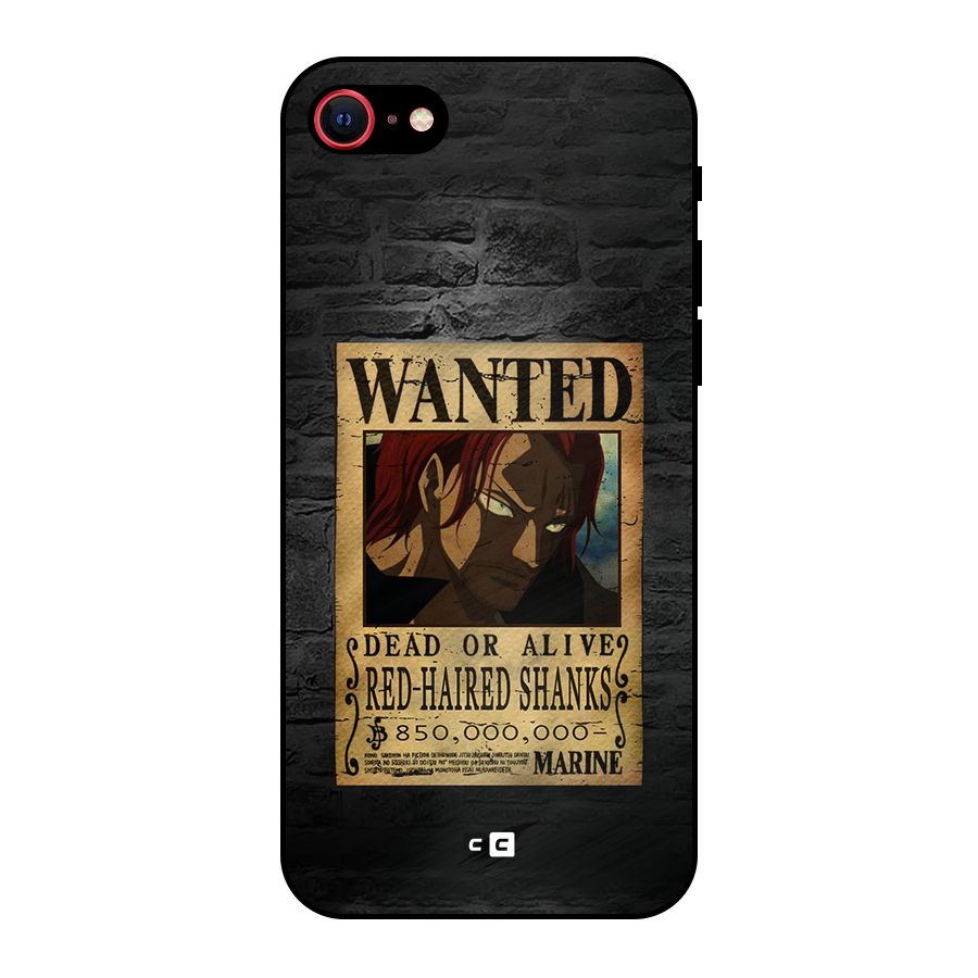 Shanks Wanted Metal Back Case for iPhone SE 2022