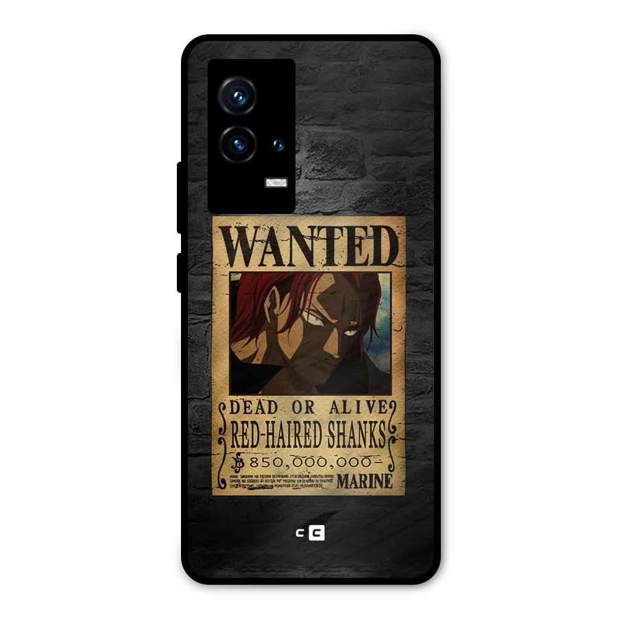 Shanks Wanted Metal Back Case for iQOO 9 5G