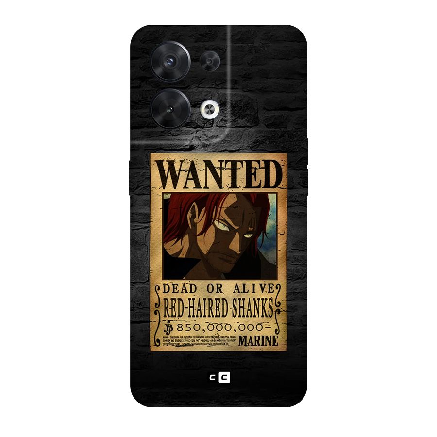 Shanks Wanted Original Polycarbonate Back Case for Oppo Reno8 5G