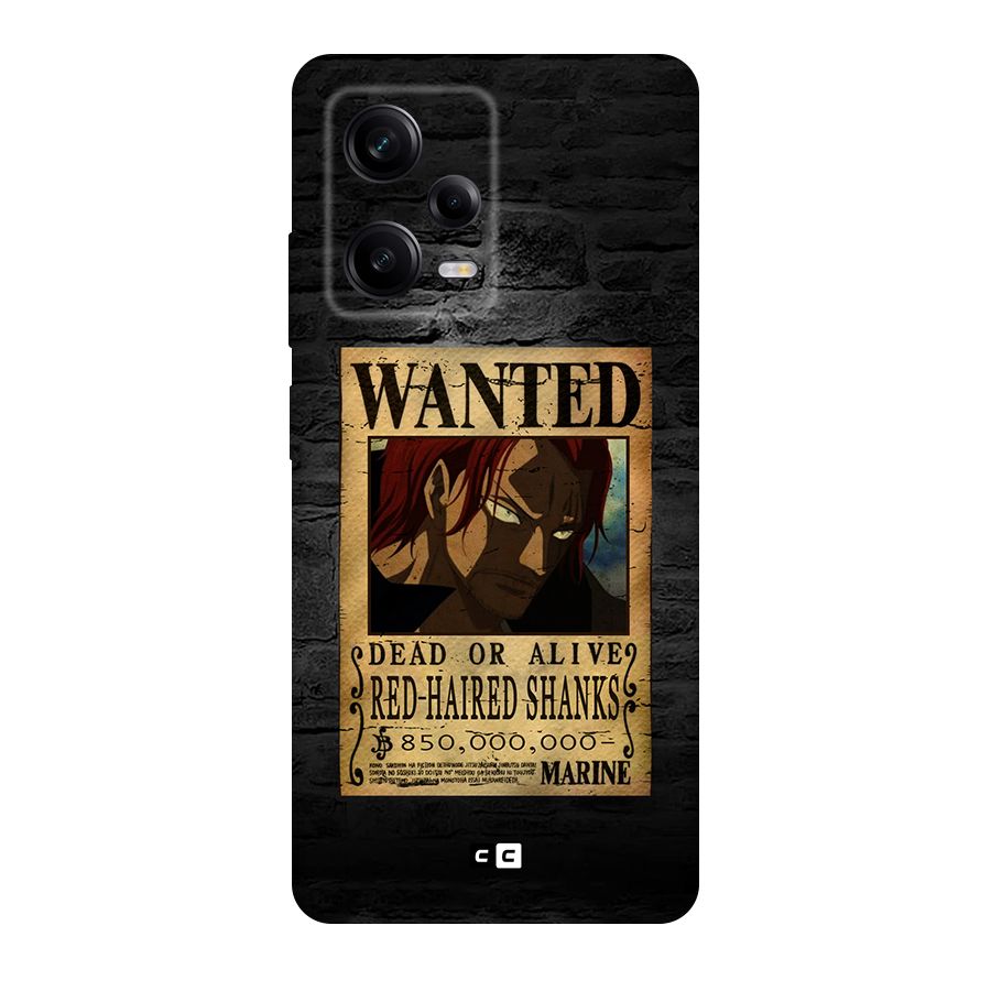 Shanks Wanted Original Polycarbonate Back Case for Redmi Note 12 Pro