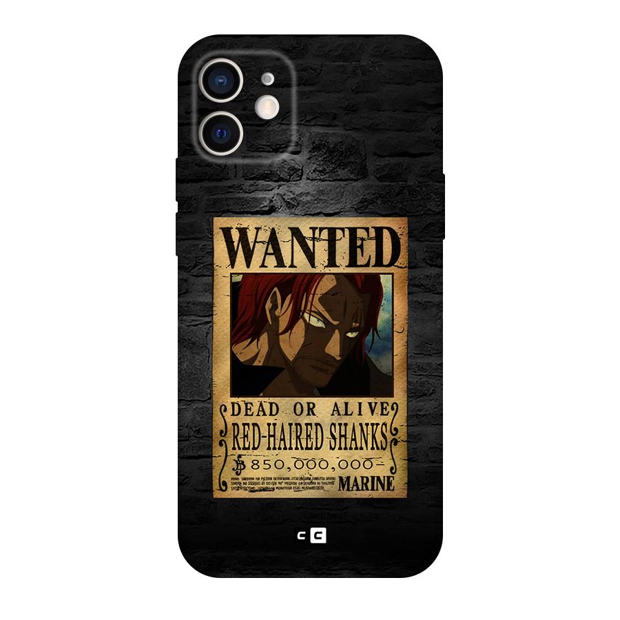 Shanks Wanted Original Polycarbonate Back Case for iPhone 12