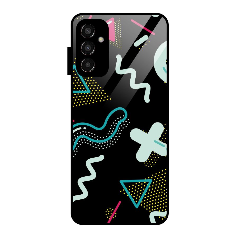 Shapes Pattern Glass Back Case for Galaxy F13