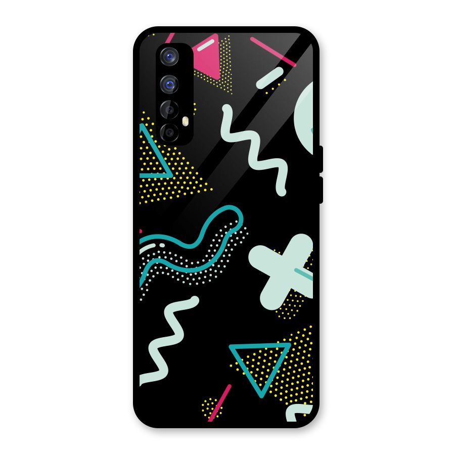 Shapes Pattern Glass Back Case for Realme 7