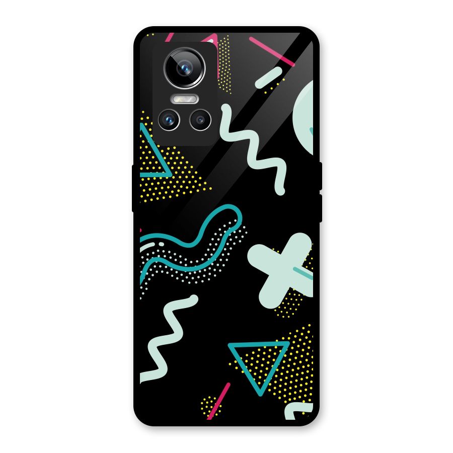 Shapes Pattern Glass Back Case for Realme GT Neo 3