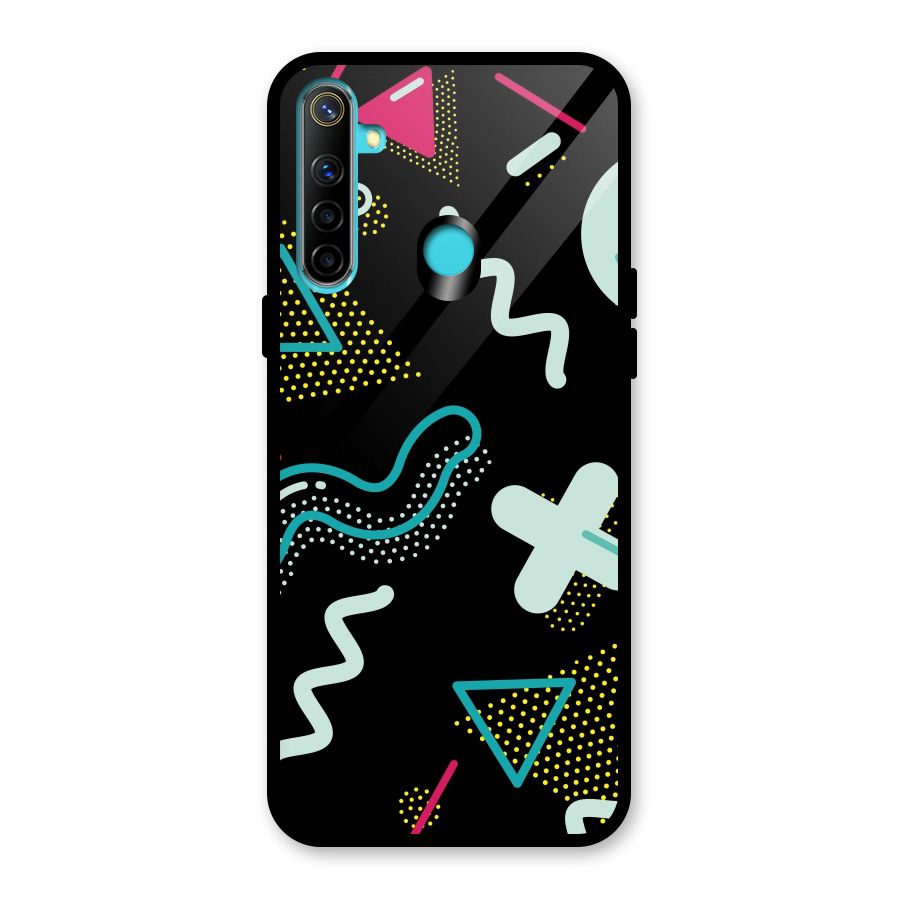 Shapes Pattern Glass Back Case for Realme Narzo 10