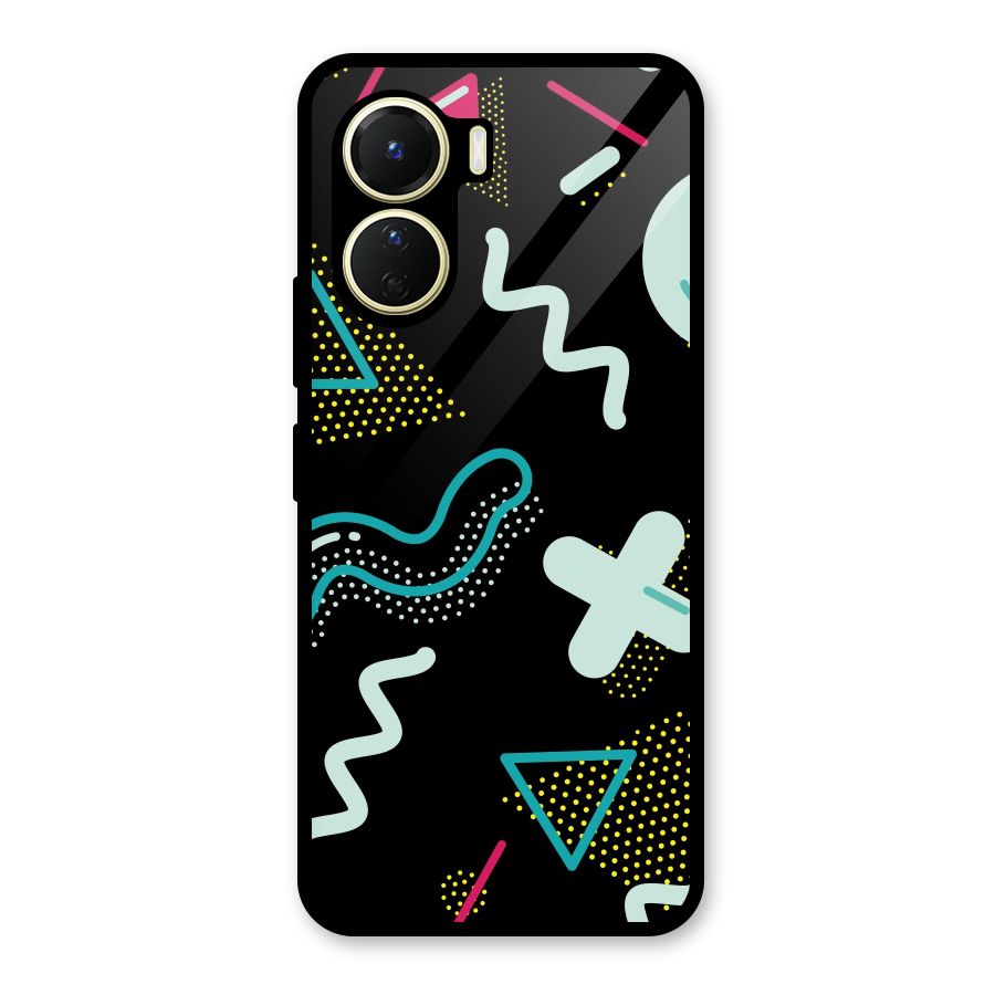 Shapes Pattern Glass Back Case for Vivo Y16