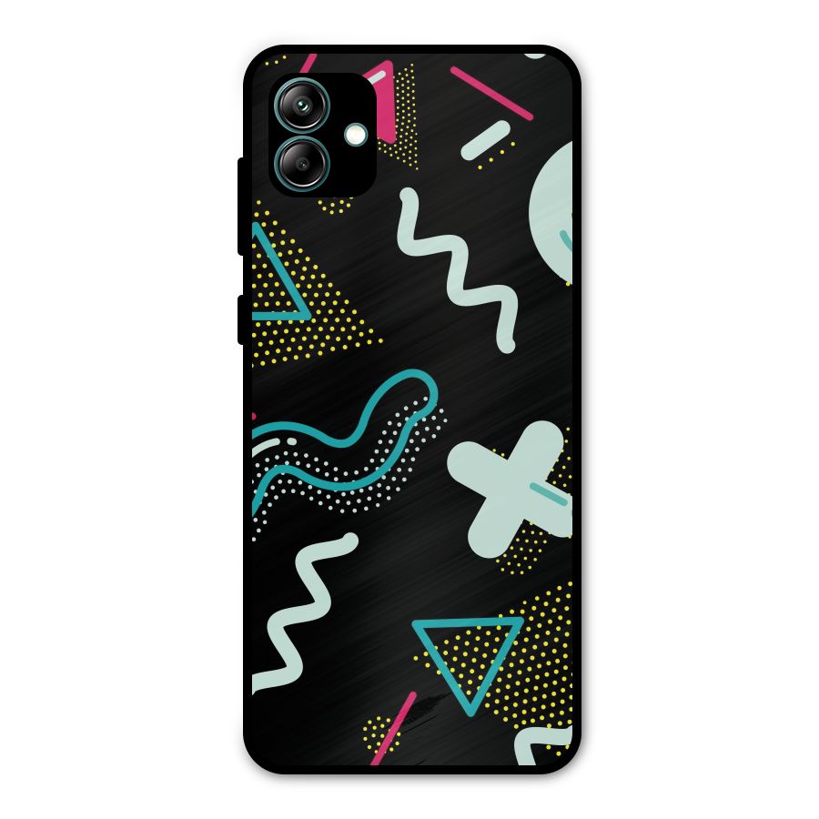 Shapes Pattern Metal Back Case for Galaxy A04