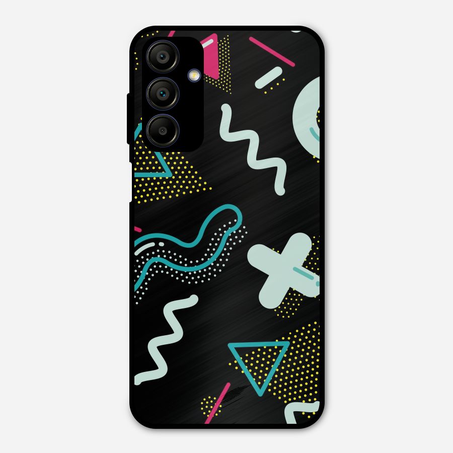 Shapes Pattern Metal Back Case for Galaxy A15 5G