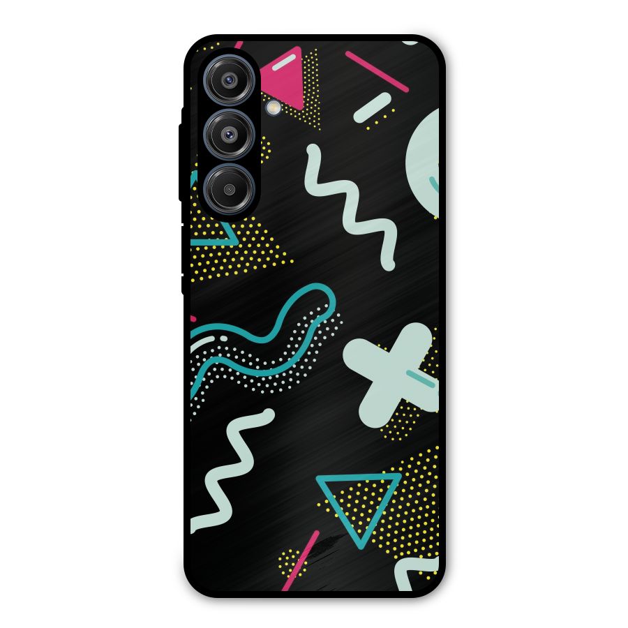 Shapes Pattern Metal Back Case for Galaxy A16 5G
