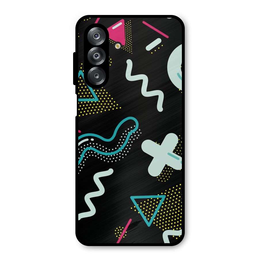 Shapes Pattern Metal Back Case for Galaxy A26
