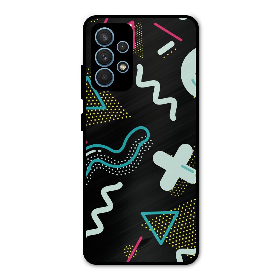 Shapes Pattern Metal Back Case for Galaxy A32