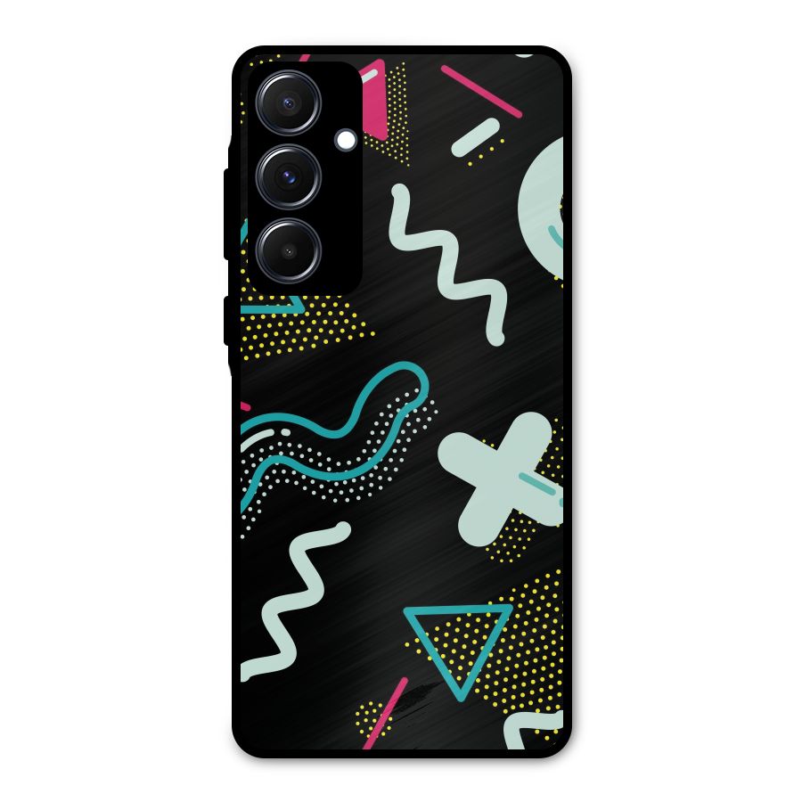 Shapes Pattern Metal Back Case for Galaxy A55